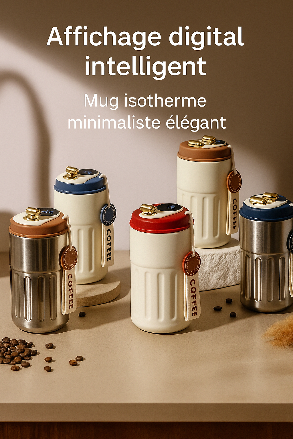 Gourde Isotherme LED – Affichage Température | 450 ml